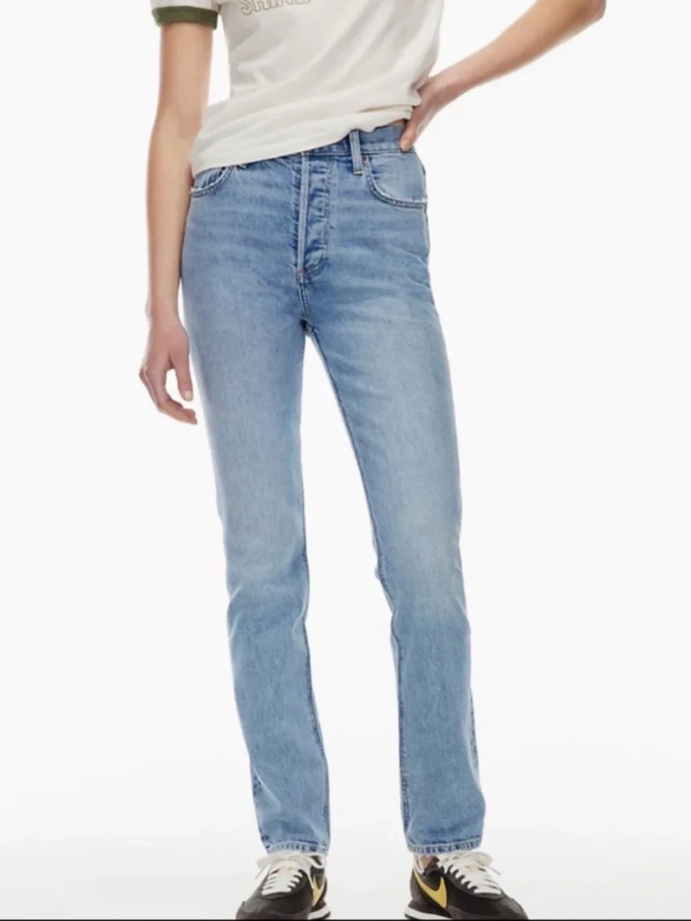 Aritzia Denim Forum Yoko High Rise Slim Jean